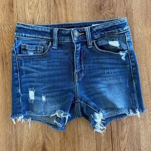 Bridge By GLY High-Waisted Medium Wash Jean Shorts Size 24
